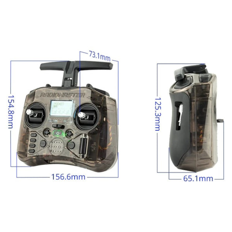 ELRS FCC Mode 2 Mesh Case Tran - đánh giá và giá Radiomaster Pocket Elrs M2