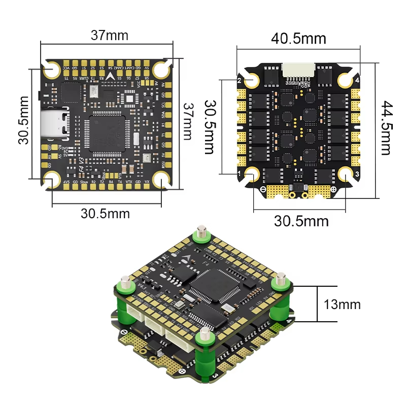 Aocoda-RC F465S V4 Stack F405  - đánh giá và giá Speedybee F405 V4 Bls 55A Stack