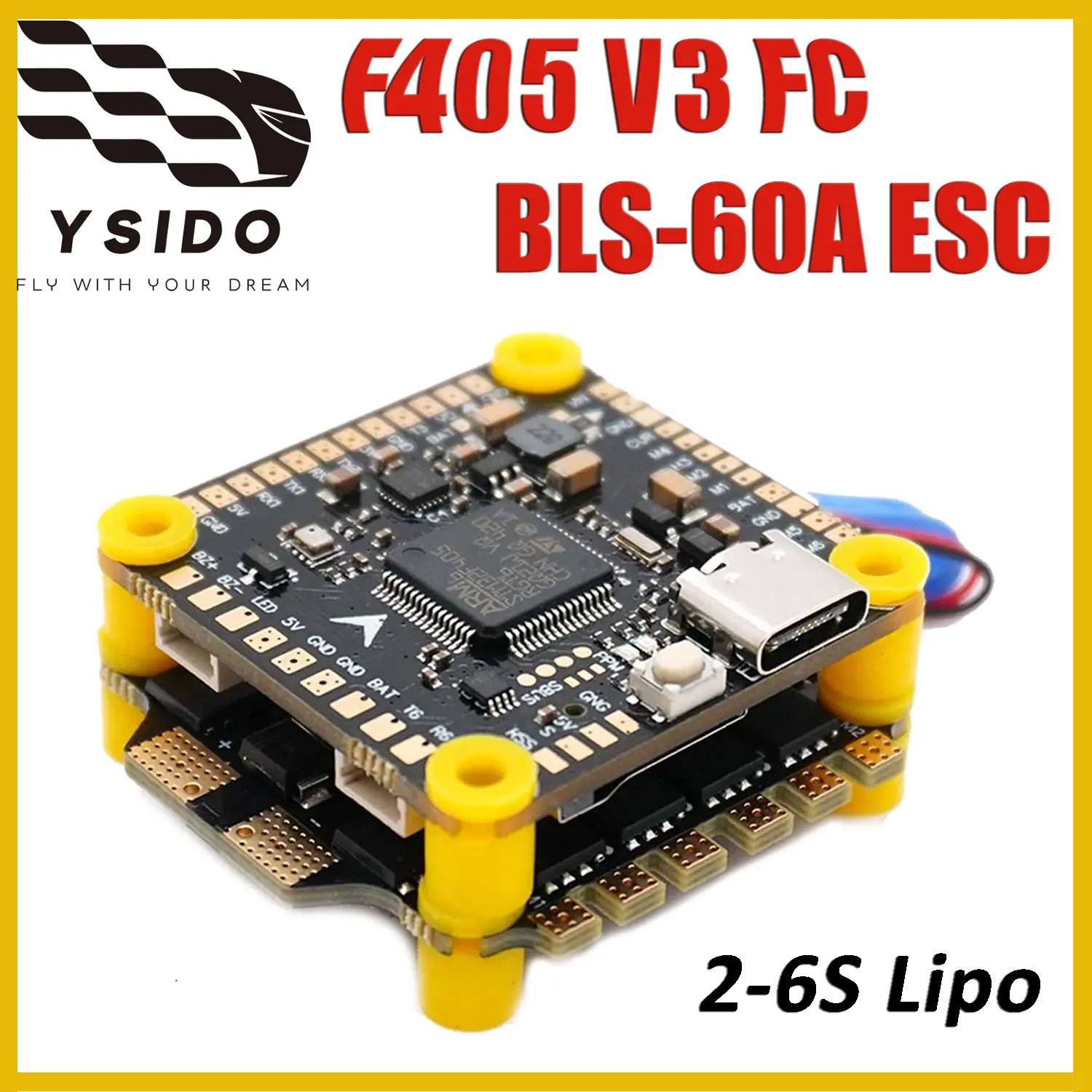 YSIDO F405 V3 Flight Control B - đánh giá và giá Mateksys Flight Controller F405 Wte